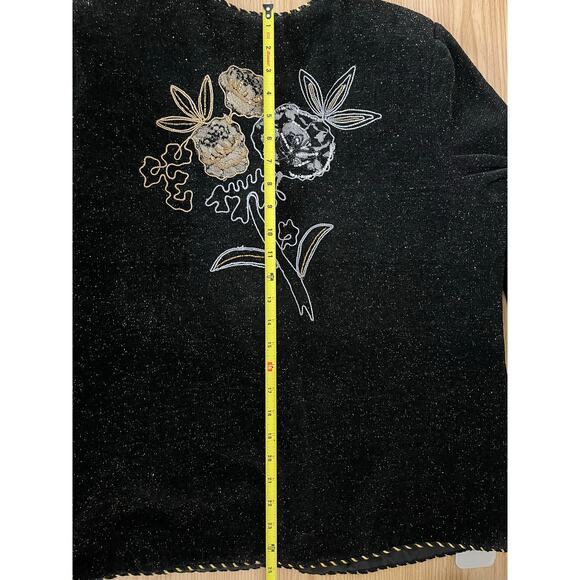 Drapers And Damons Women’s Vintage Glimmer Glitter Evening Jacket Size L Vintage - Picture 7 of 16